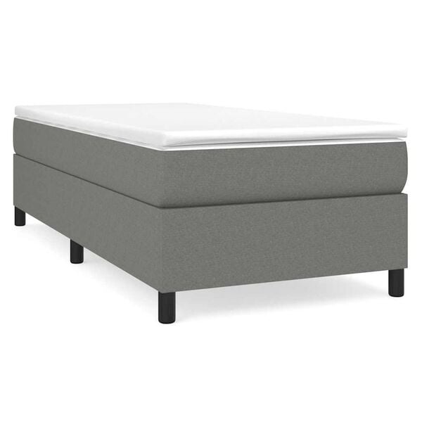 Boxspring bed 90x190 cm donkergrijs stof - 34% korting