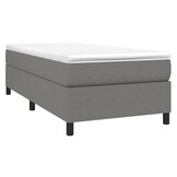 Boxspring bed 90x190 cm donkergrijs stof - 34% korting