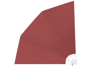 vidaXL Balkonscherm inklapbaar 210x210 cm terracottakleurig