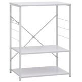vidaXL Magnetronkast 60x39,6x79,5 cm bewerkt hout wit