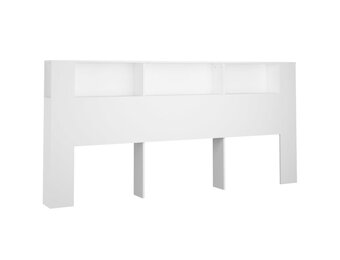 vidaXL Hoofdbordkast 220x18,5x104,5 cm wit