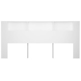 vidaXL Hoofdbordkast 220x18,5x104,5 cm wit