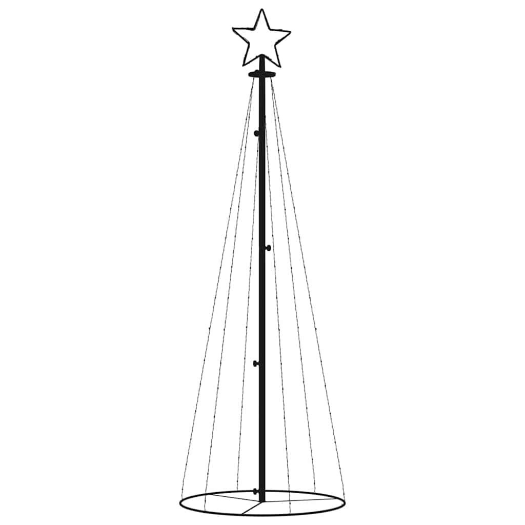 vidaXL Kegelkerstboom 108 LED's 70x180 cm warmwit