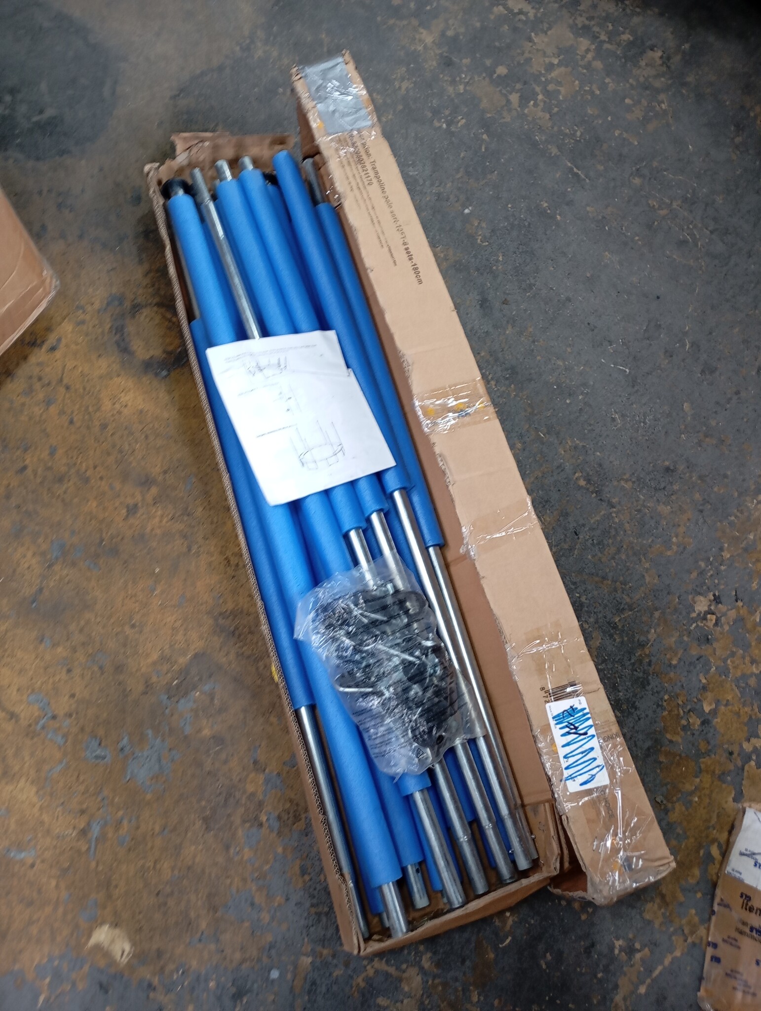 Trampoline palen set - 6 palen - voor trampolines van 305 cm