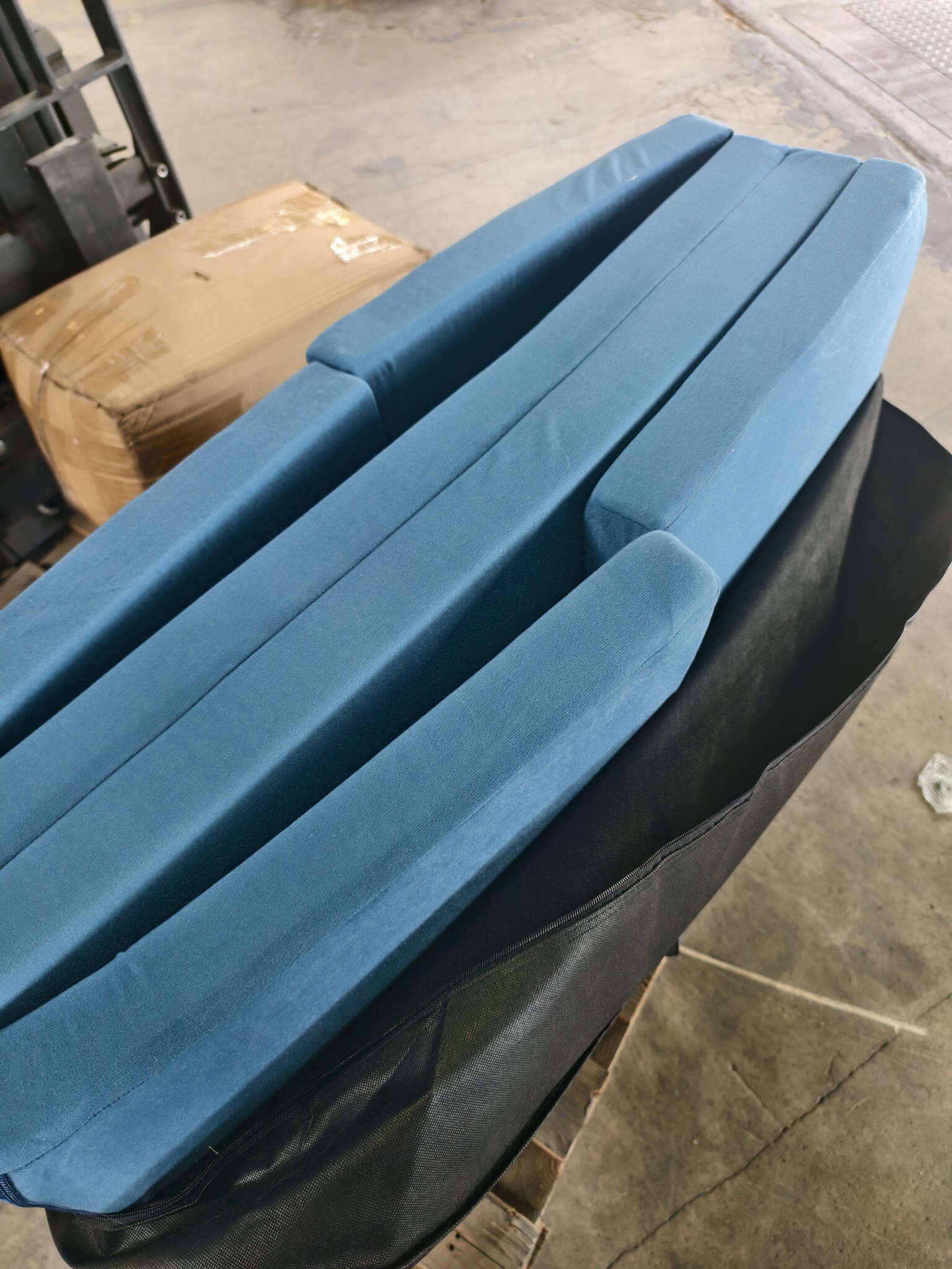 Opvouwbaar 2 persoons matras - Wasbare hoes - 195cm x 120cm x 7cm - Navy