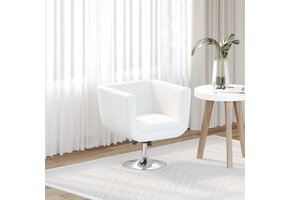 vidaXL Barkruk Kunstleer Wit - 63% Korting