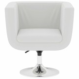 vidaXL Barkruk Kunstleer Wit - 63% Korting
