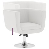 vidaXL Barkruk Kunstleer Wit - 63% Korting