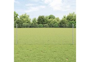 vidaXL Hekpalen 11 Stuks Zilver 120 cm Gepoedercoat Staal - 34% Korting