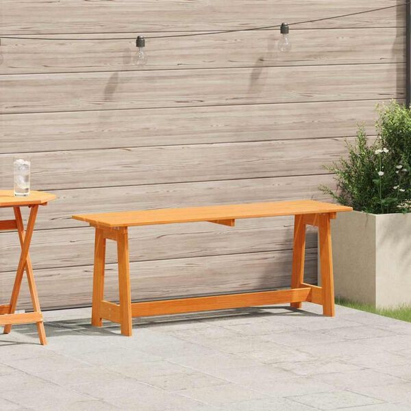 vidaXL Tuinbank Bruin 119 x 37 x 47 cm Massief grenenhout