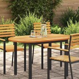vidaXL Tafelblad Olie naturel 120 x 70 x 2 cm Massief Acaciahout