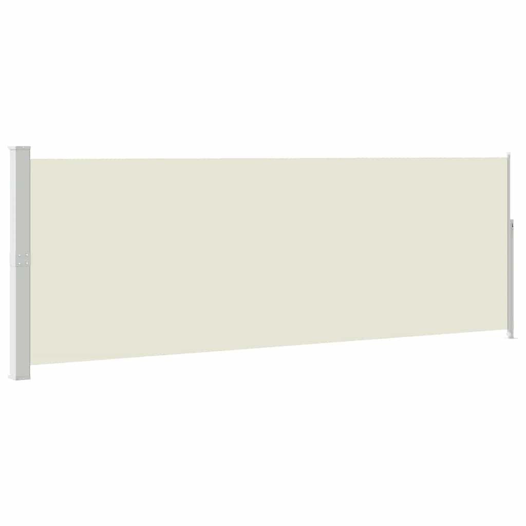 vidaXL Windscherm uittrekbaar 160x514 cm crème