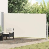 vidaXL Windscherm uittrekbaar 160x514 cm crème