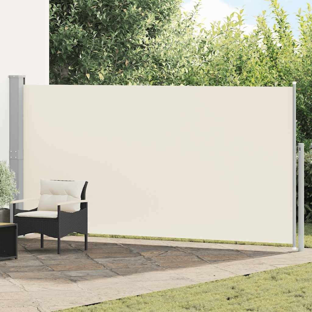 vidaXL Windscherm uittrekbaar 160x514 cm crème