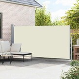 vidaXL Windscherm uittrekbaar 160x514 cm crème