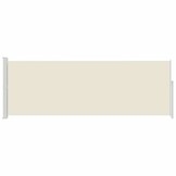 vidaXL Windscherm uittrekbaar 160x514 cm crème