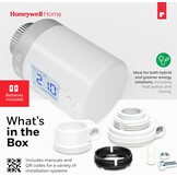 Honeywell Home HR 27 ECO ETRV Slim radiatorthermostaatventiel, programmeerbaar thermostatisch radiatorventiel, digitale intelligente centrale verwarmingsregelaar, wit, 2 stuks