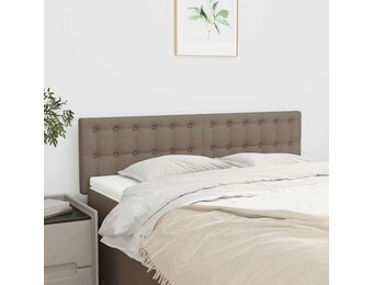 vidaXL Hoofdborden 144x5x78/88 cm stof taupe