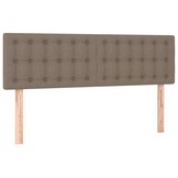 vidaXL Hoofdborden 144x5x78/88 cm stof taupe