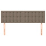 vidaXL Hoofdborden 144x5x78/88 cm stof taupe