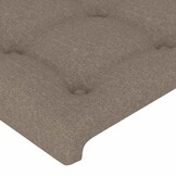 vidaXL Hoofdborden 144x5x78/88 cm stof taupe