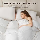 BEDSURE Donzen dekbed 155 x 220 cm, warm winterdekbed van 90% dons / 10% veren 1480 gr. dikke vulling, extra warm verendekbed met Öko-Tex-certificaat, wasbaar quilt wit