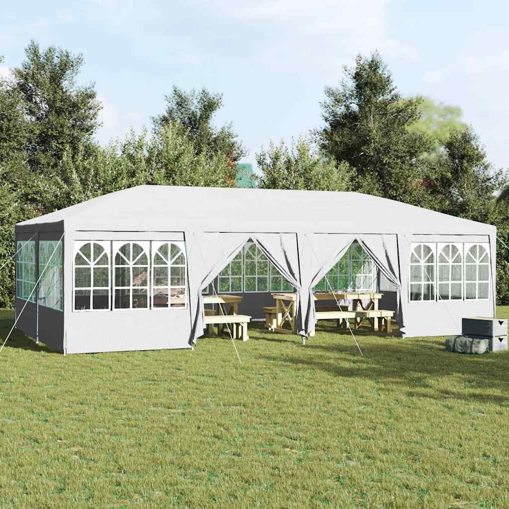 vidaXL Partytent Wit 800 x 400 x 266 cm Polyester, Staal