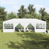 vidaXL Partytent Wit 800 x 400 x 266 cm Polyester, Staal