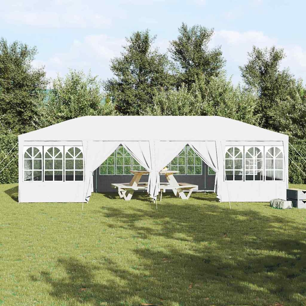 vidaXL Partytent Wit 800 x 400 x 266 cm Polyester, Staal