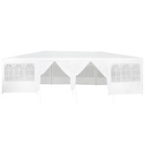 vidaXL Partytent Wit 800 x 400 x 266 cm Polyester, Staal