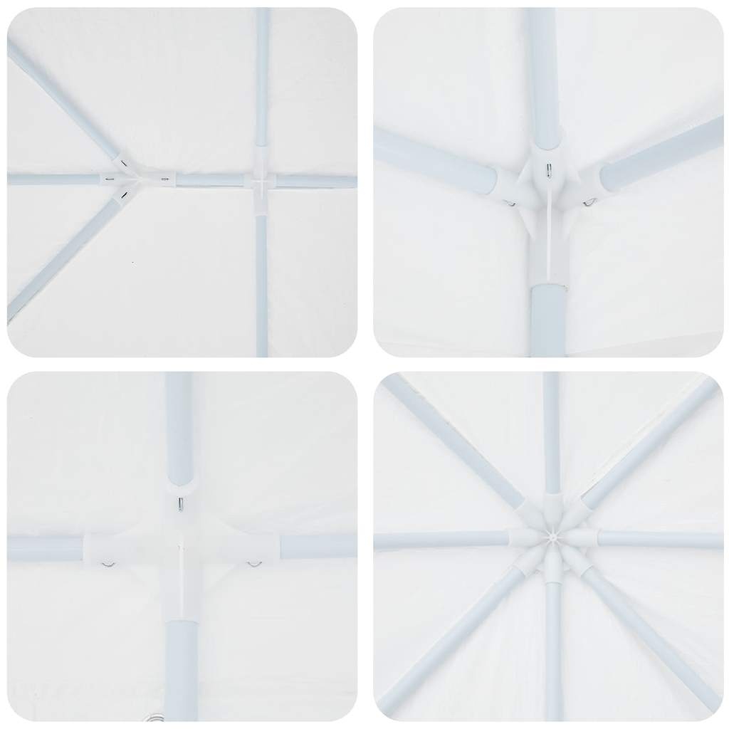 vidaXL Partytent Wit 800 x 400 x 266 cm Polyester, Staal