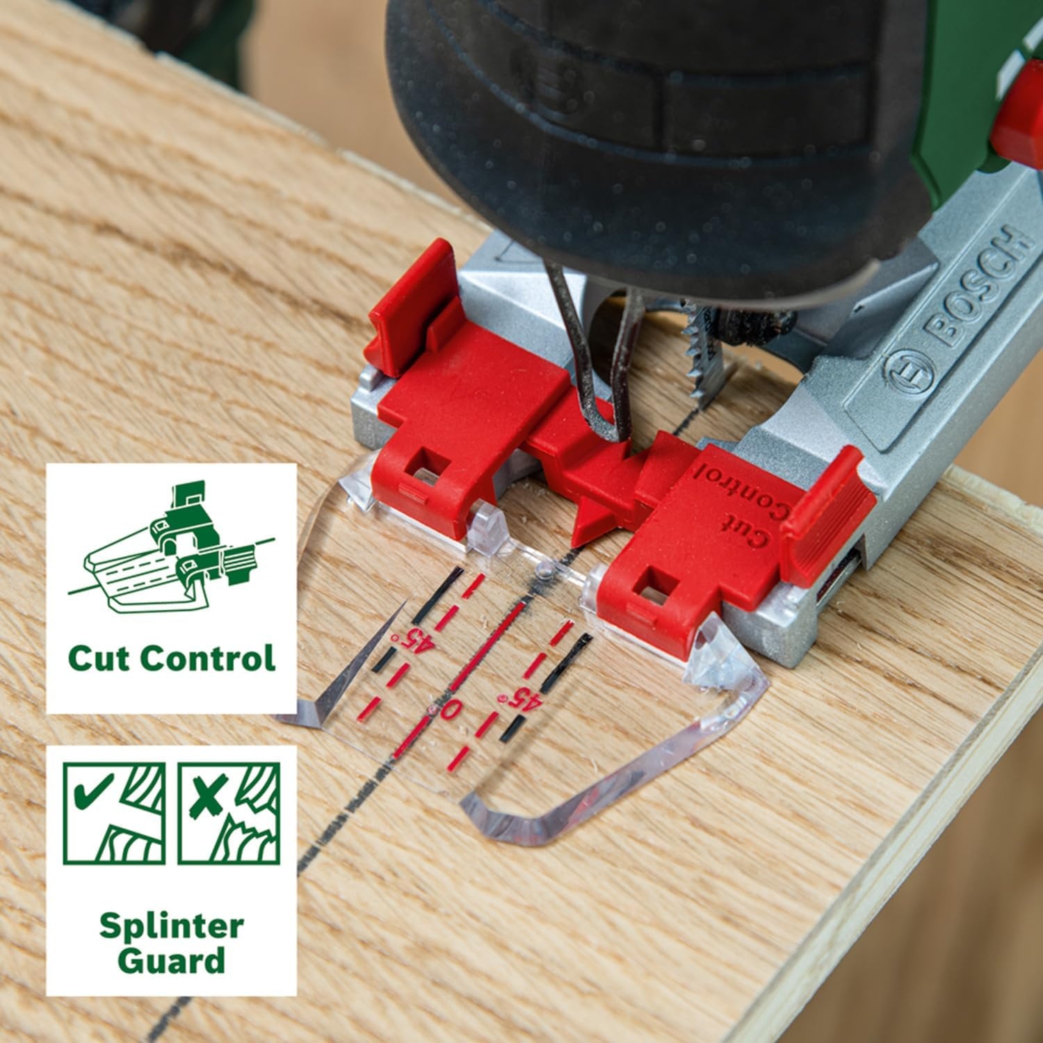 Bosch accudecoupeerzaag AdvancedSaw 18V-140 (pendelfunctie; borstelloze motor; zaagdiepte in hout/staal/aluminium: 140 mm/10 mm/20 mm; 3 x zaagblad; 18V System; zonder accu & lader; in kartonnen doos)