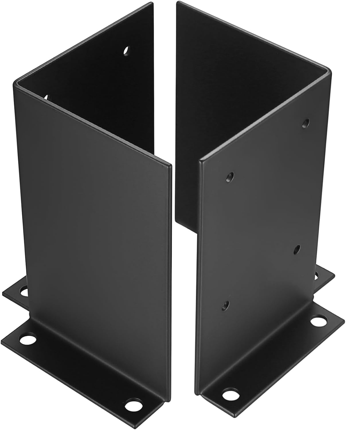 paaldragers, schroefhulzen, dekpaalbasis, paalhouders (100x100mm_2 stuks) - Maat 100x100mm_2 stuks