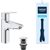 GROHE QUICKFIX 24204002 Eenhendelmengkraan DN 15 | M-size | chroom, met montagetool