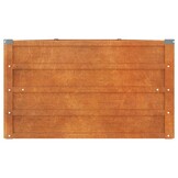 vidaXL Plantenbak verhoogd 400x80x45 cm cortenstaal roestig