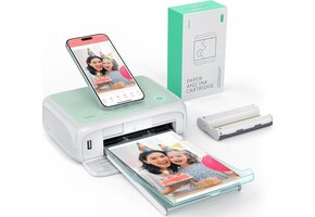 Draagbare Fotoprinter met WiFi & 54 vellen - 35% Korting!
