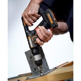 WORX WX390.9 boorhamer SDS-plus 20 V, krachtige boormachine met pneumatische hamerwerk en tweede handgreep, ideaal voor schroeven, boren en hameren, 1,2 J slagenergie, zonder accu en oplader