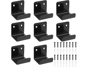 Zware haken, 8 stuks U-beugel, U-haken, 50 mm keramische tegelhouders, metalen wandhaken apparatuurhouder beugel om op te hangen in woonkamer, keuken, badkamer, garage kapstokhaken - Maat 50x42mm(8 Pack)