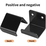 Zware haken, 8 stuks U-beugel, U-haken, 50 mm keramische tegelhouders, metalen wandhaken apparatuurhouder beugel om op te hangen in woonkamer, keuken, badkamer, garage kapstokhaken - Maat 50x42mm(8 Pack)