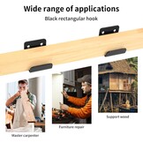 Zware haken, 8 stuks U-beugel, U-haken, 50 mm keramische tegelhouders, metalen wandhaken apparatuurhouder beugel om op te hangen in woonkamer, keuken, badkamer, garage kapstokhaken - Maat 50x42mm(8 Pack)