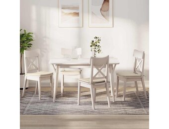 vidaXL Zitkussens 4 pcs Crème 40 x 40 x 3 cm Katoen Stof