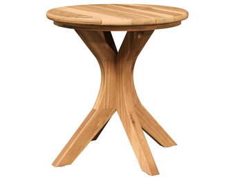 vidaXL Bijzettafel Bruin 40 x 40 x 41 cm Massief teakhout