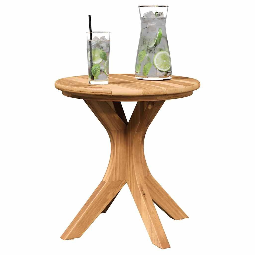 vidaXL Bijzettafel Bruin 40 x 40 x 41 cm Massief teakhout