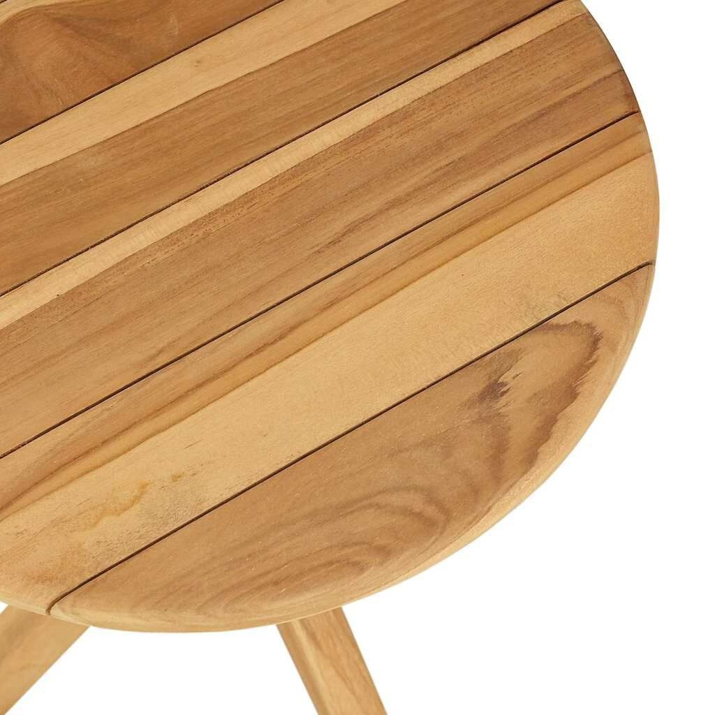 vidaXL Bijzettafel Bruin 40 x 40 x 41 cm Massief teakhout