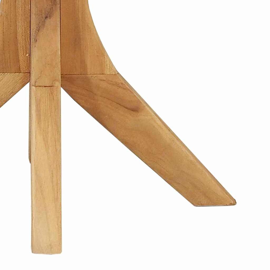 vidaXL Bijzettafel Bruin 40 x 40 x 41 cm Massief teakhout