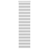 vidaXL Zebra rolgordijn 60x230 cm stofbreedte 55,9 lichtgrijs