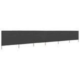 vidaXL Windscherm 6-panelen 800x160 cm stof antraciet