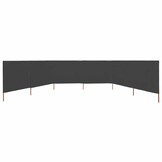 vidaXL Windscherm 6-panelen 800x160 cm stof antraciet