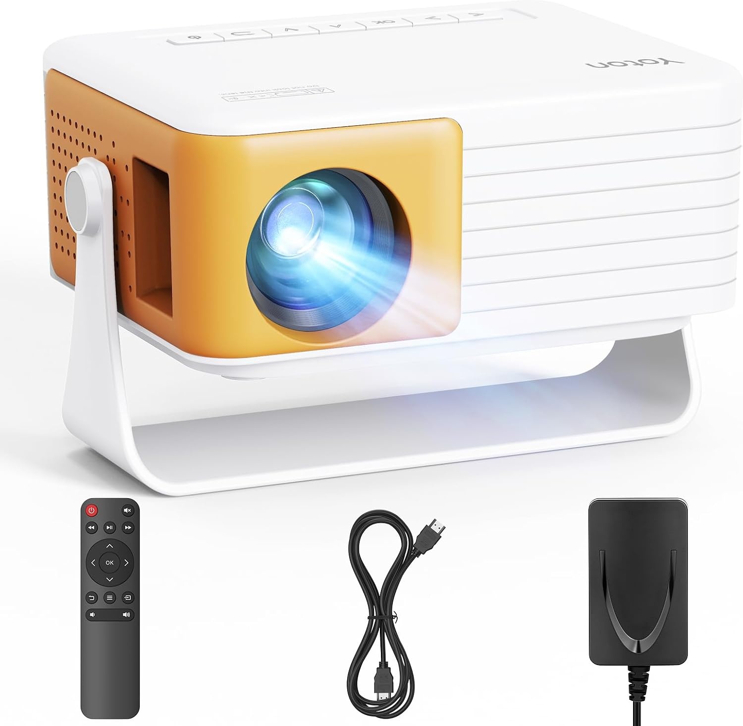 YOTON Y3 Mini-beamer, mobiele telefoon, draagbaar, Full HD videobeamer voor thuisbioscoop, outdoor beamer, compatibel met HDMI, USB, smartphone, PS5, Fire Stick, de beste keuze voor kinderen en