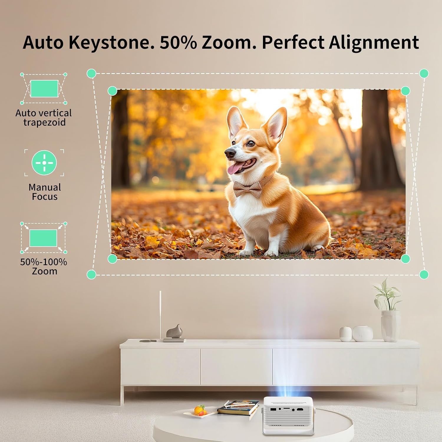 YOTON Y3 Mini-beamer, mobiele telefoon, draagbaar, Full HD videobeamer voor thuisbioscoop, outdoor beamer, compatibel met HDMI, USB, smartphone, PS5, Fire Stick, de beste keuze voor kinderen en